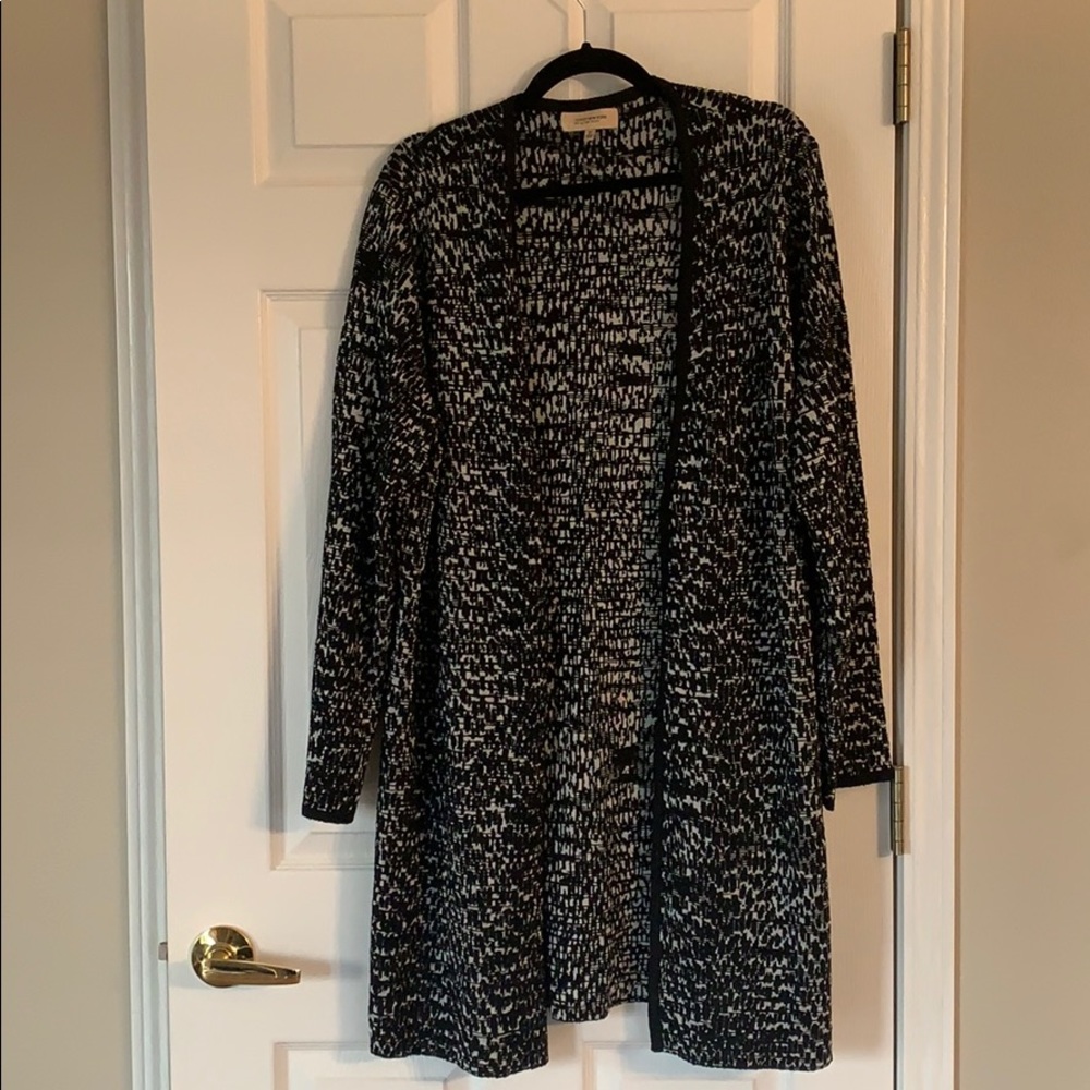 Black and white cardigan. Jones New York.